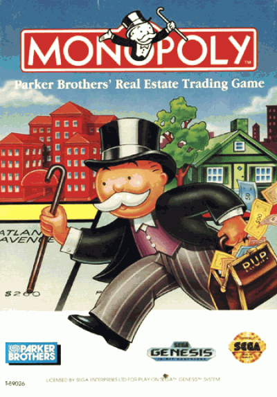 Monopoly [b1] (USA) Sega Genesis GAME ROM ISO