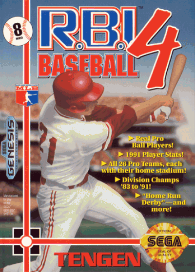 RBI Baseball 4 (UJE) (Aug 1991) [b1] (USA) Sega Genesis GAME ROM ISO