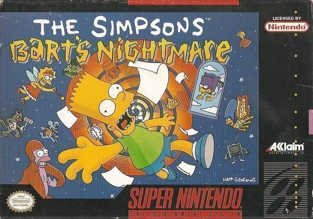 Simpsons, The – Bart’s Nightmare (USA) Super Nintendo GAME ROM ISO