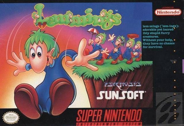 Lemmings (Japan) Super Nintendo GAME ROM ISO