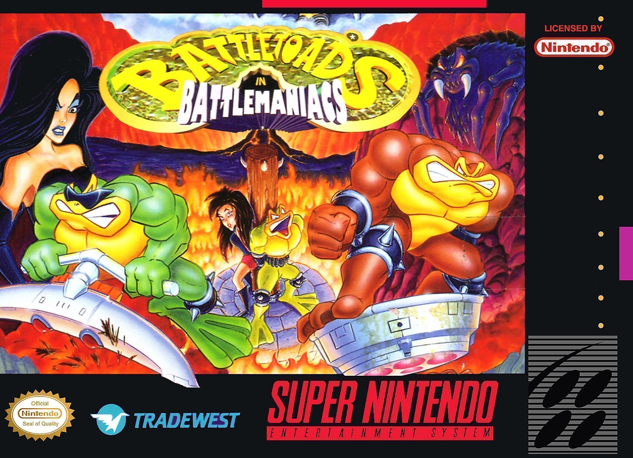 Battletoads In Battlemaniacs (Japan) Super Nintendo GAME ROM ISO