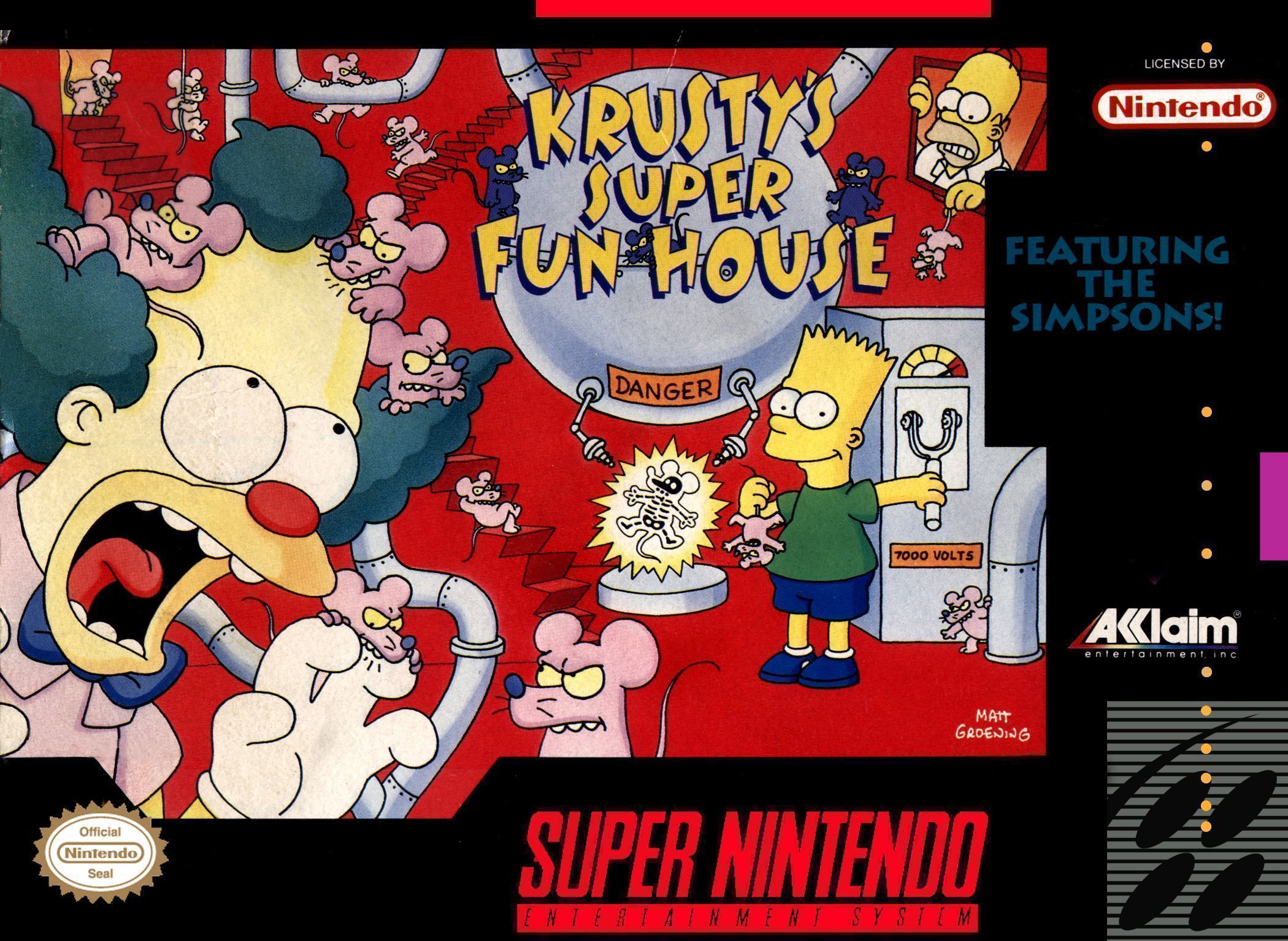 Simpsons, The – Krusty’s Super Fun House (Europe) Super Nintendo GAME ROM ISO