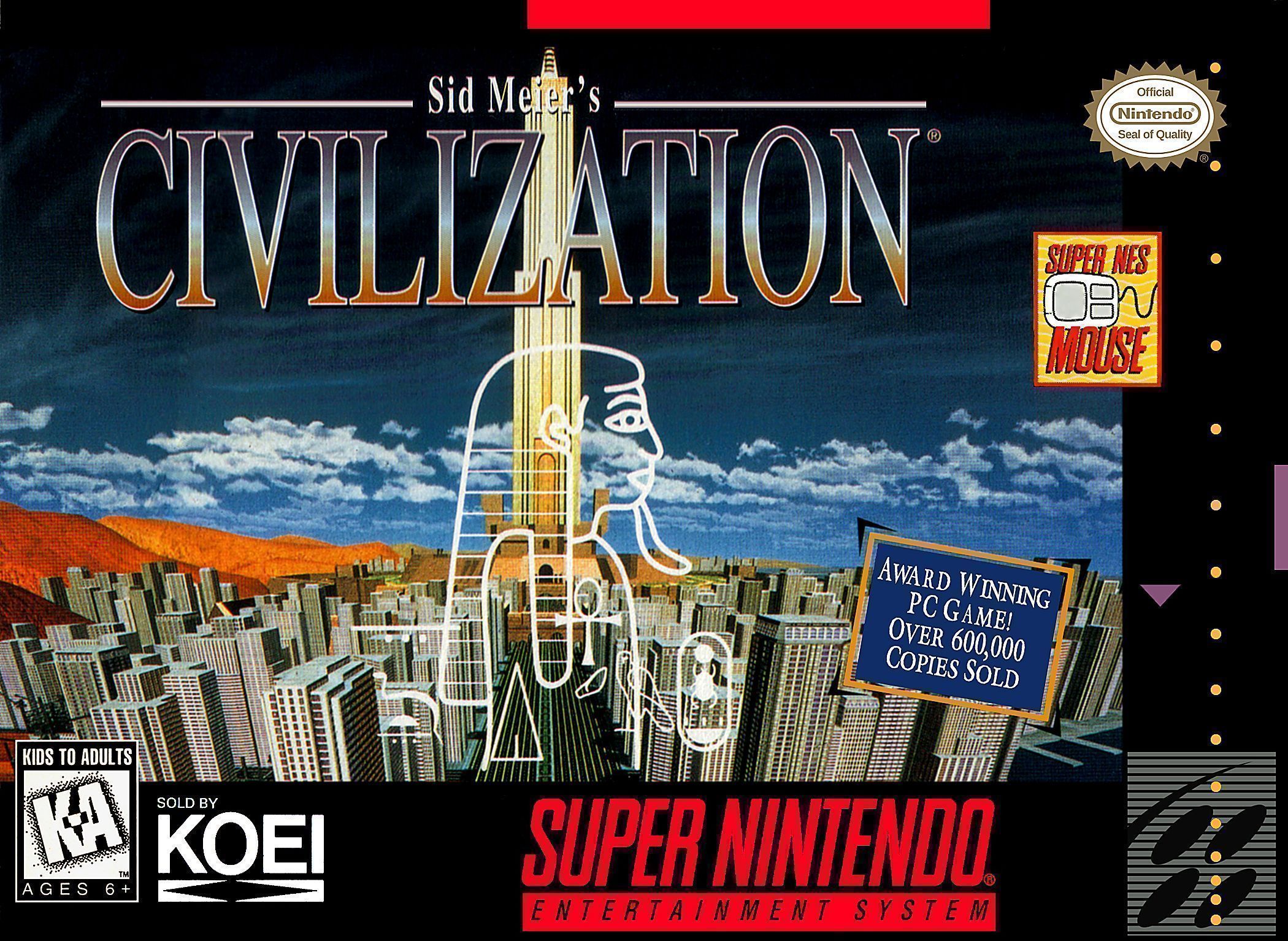 Civilization (Japan) Super Nintendo GAME ROM ISO