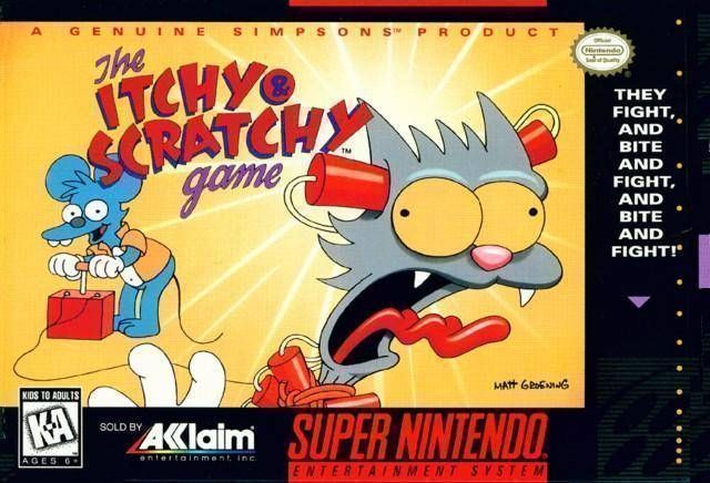 Simpsons, The – Itchy & Scratchy (Europe) Super Nintendo GAME ROM ISO