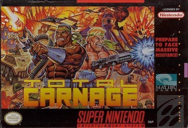 Total Carnage (Europe) Super Nintendo GAME ROM ISO