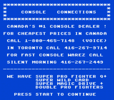 Console Connections (PD) (USA) Super Nintendo GAME ROM ISO