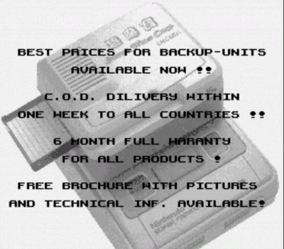 Copier – Backup Ad. (PD) (USA) Super Nintendo GAME ROM ISO