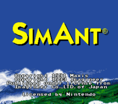 Sim Ant (37113) (USA) Super Nintendo GAME ROM ISO