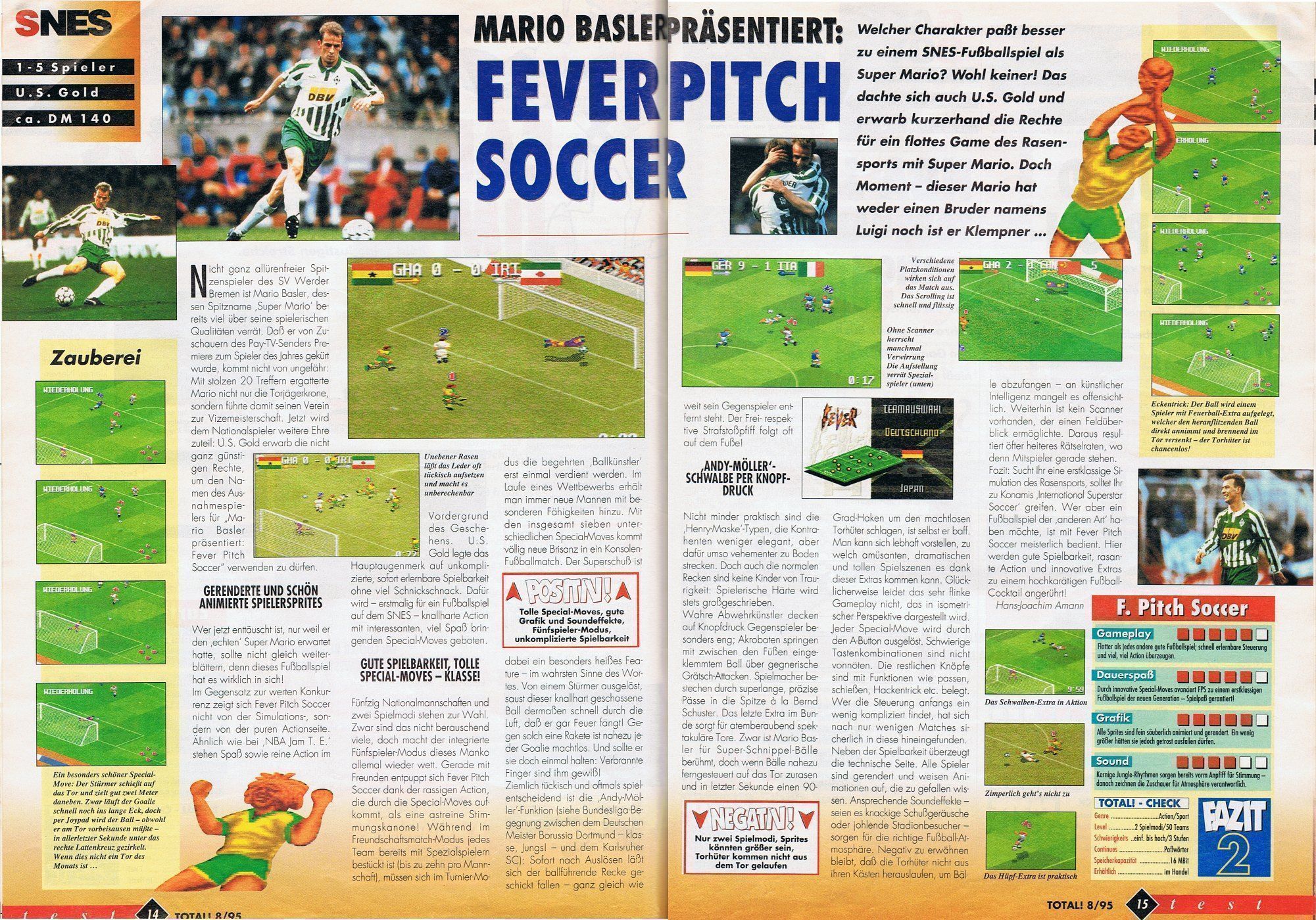 Fever Pitch Soccer (Europe) Super Nintendo GAME ROM ISO