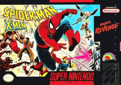 Spider-Man And The X-Men In Arcade’s Revenge  (4Man) (USA) Super Nintendo GAME ROM ISO