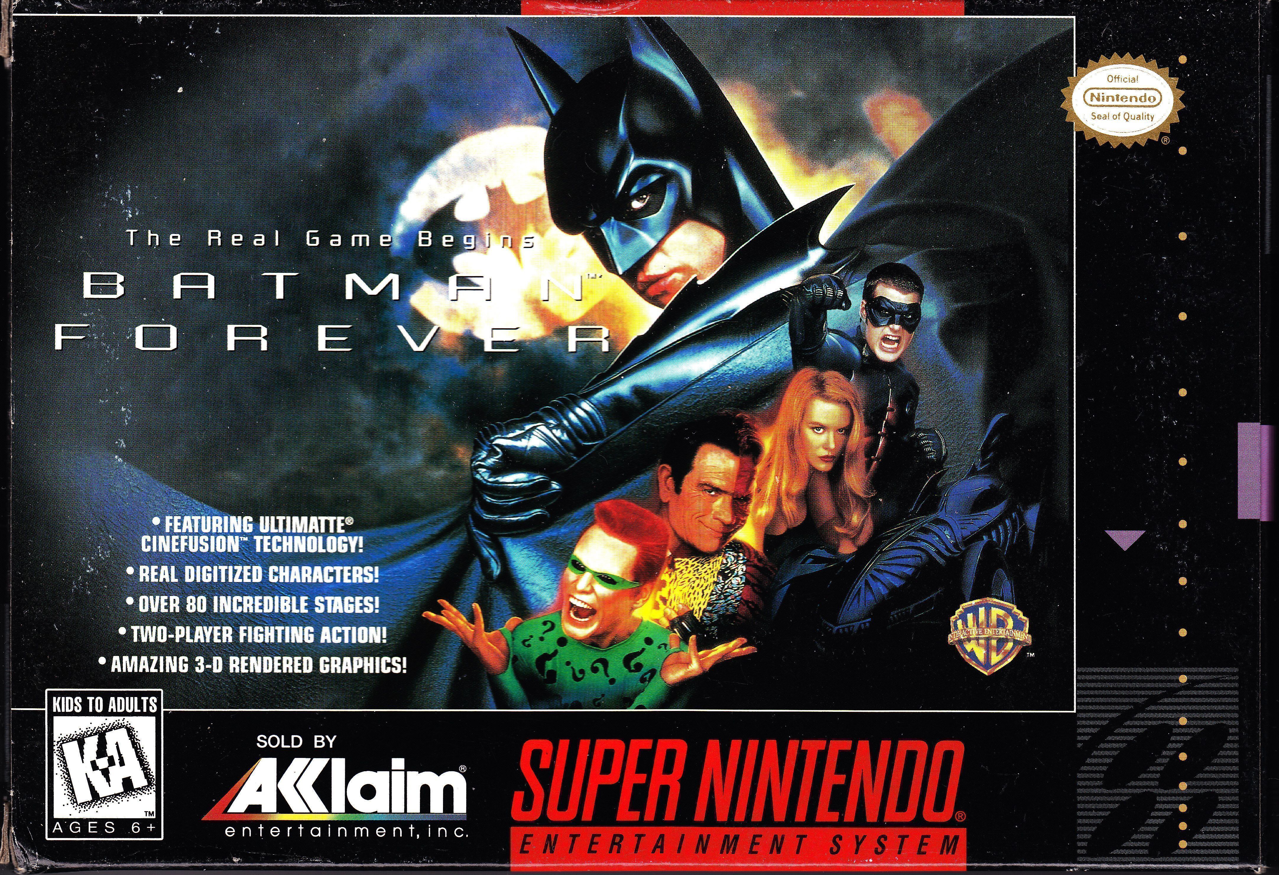 Batman Forever (Europe) Super Nintendo GAME ROM ISO