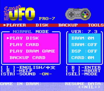 Super UFO Pro-7 BIOS V7.3 (BIOS) (USA) Super Nintendo GAME ROM ISO